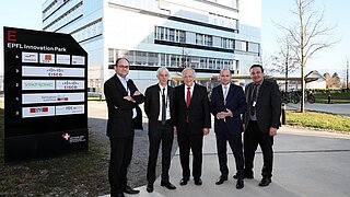 Visit of the EPFL Innovation Park before the conference "Academia & Industry: developing the future together"