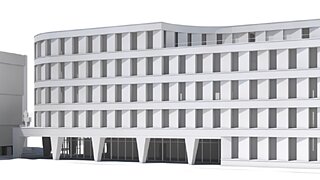 Visualization exterior view © Switzerland Innovation Park Ost